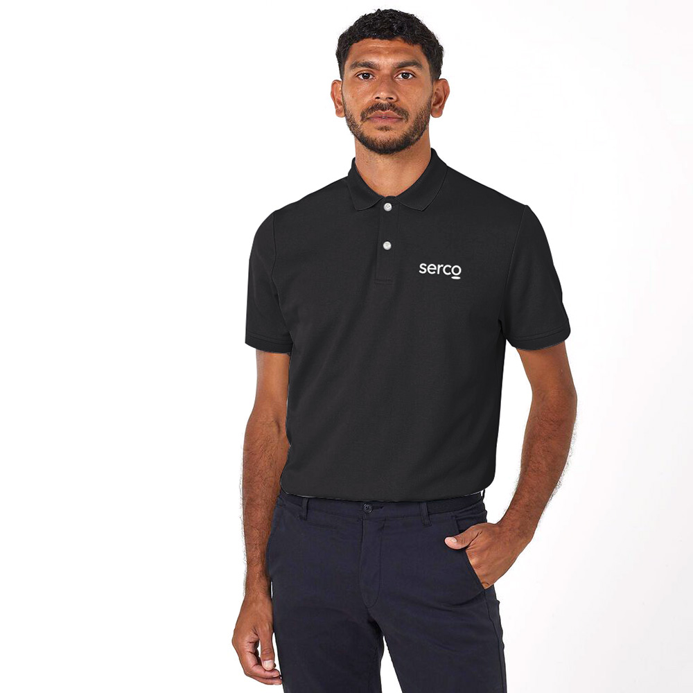 Mens Standard Serco Polo - Black