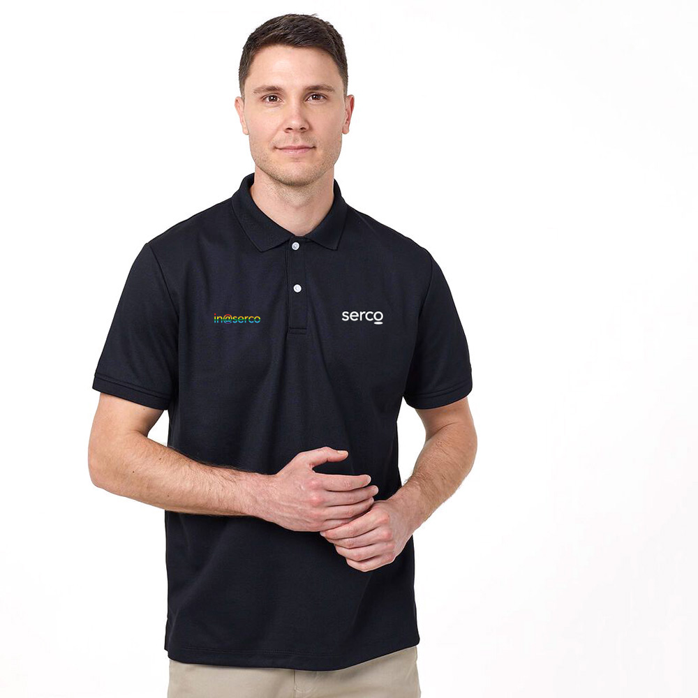 Mens In@Serco Polo - Black