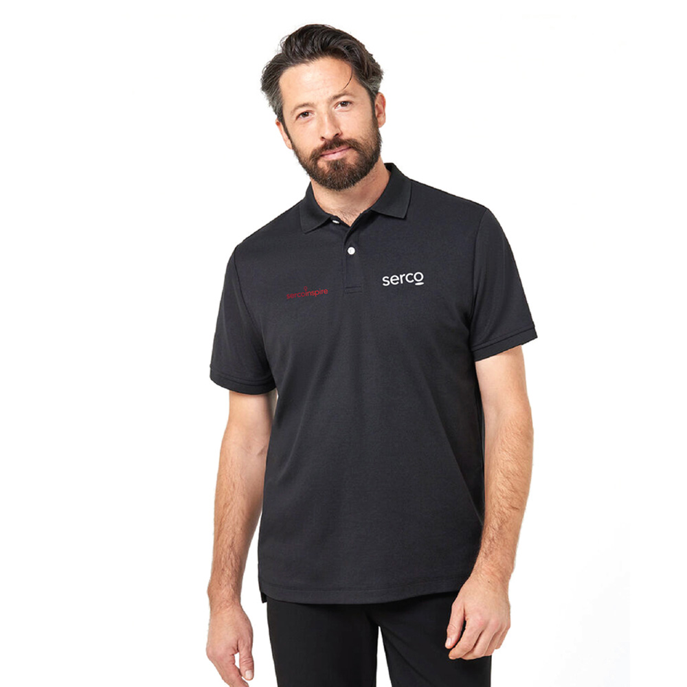 Mens Serco Inspire Polo - Black