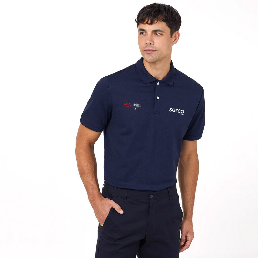 Mens Serco Vets Polo - Navy