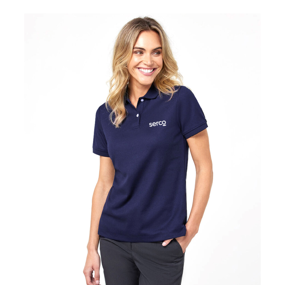 Womens Standard Serco Polo - Navy